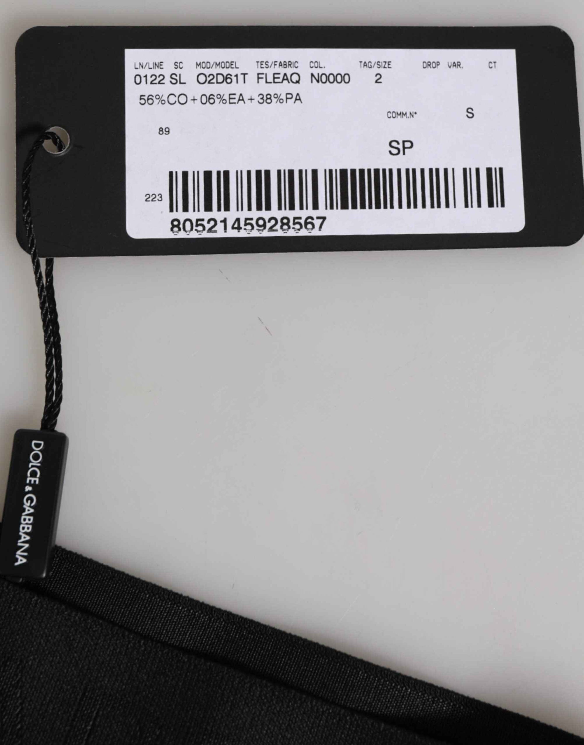 Dolce & Gabbana Black DG Logo Lace High Brief Panty Underwear