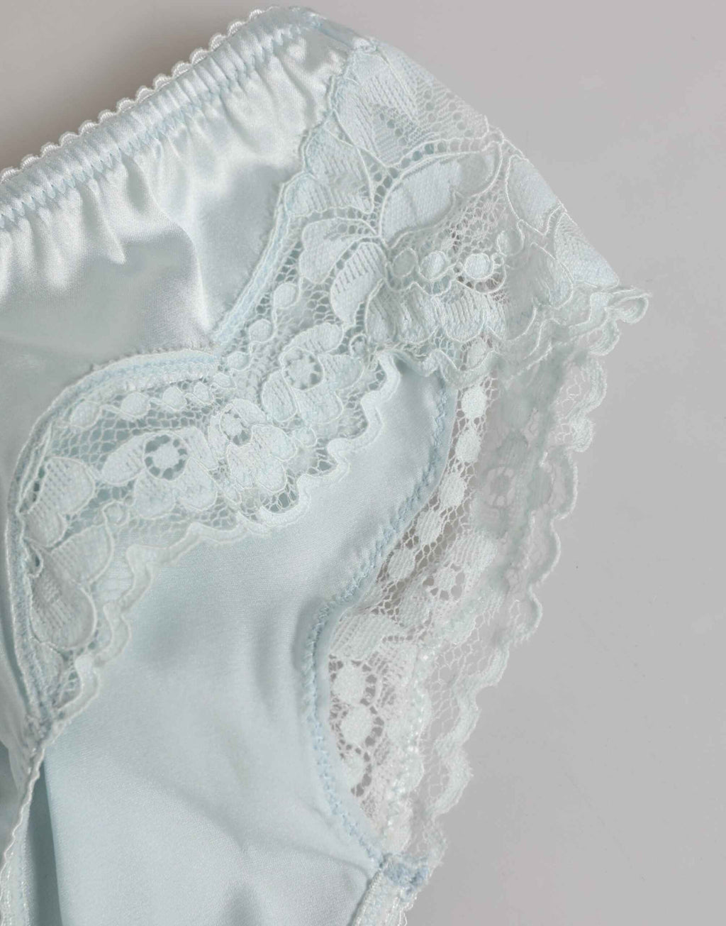 Dolce & Gabbana Gray Silk Satin Floral Lace Panty Brief Underwear