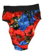 Dolce & Gabbana Multicolor Floral Print High Waist Panty Underwear