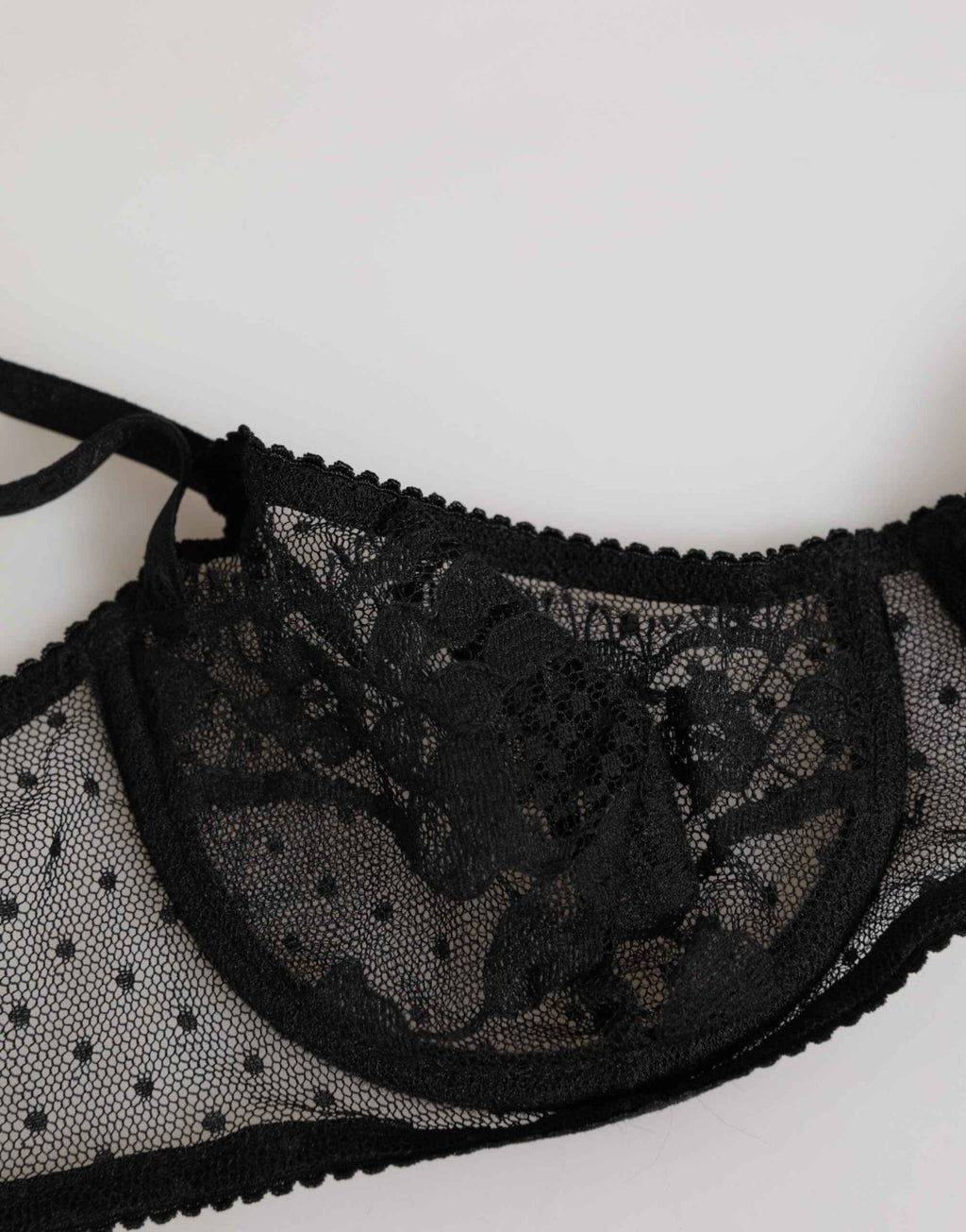 Dolce & Gabbana Black Floral Underwired Balconette Bra Underwear