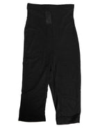 Dolce & Gabbana Black High Waist Tight Midi Trouser Underwear
