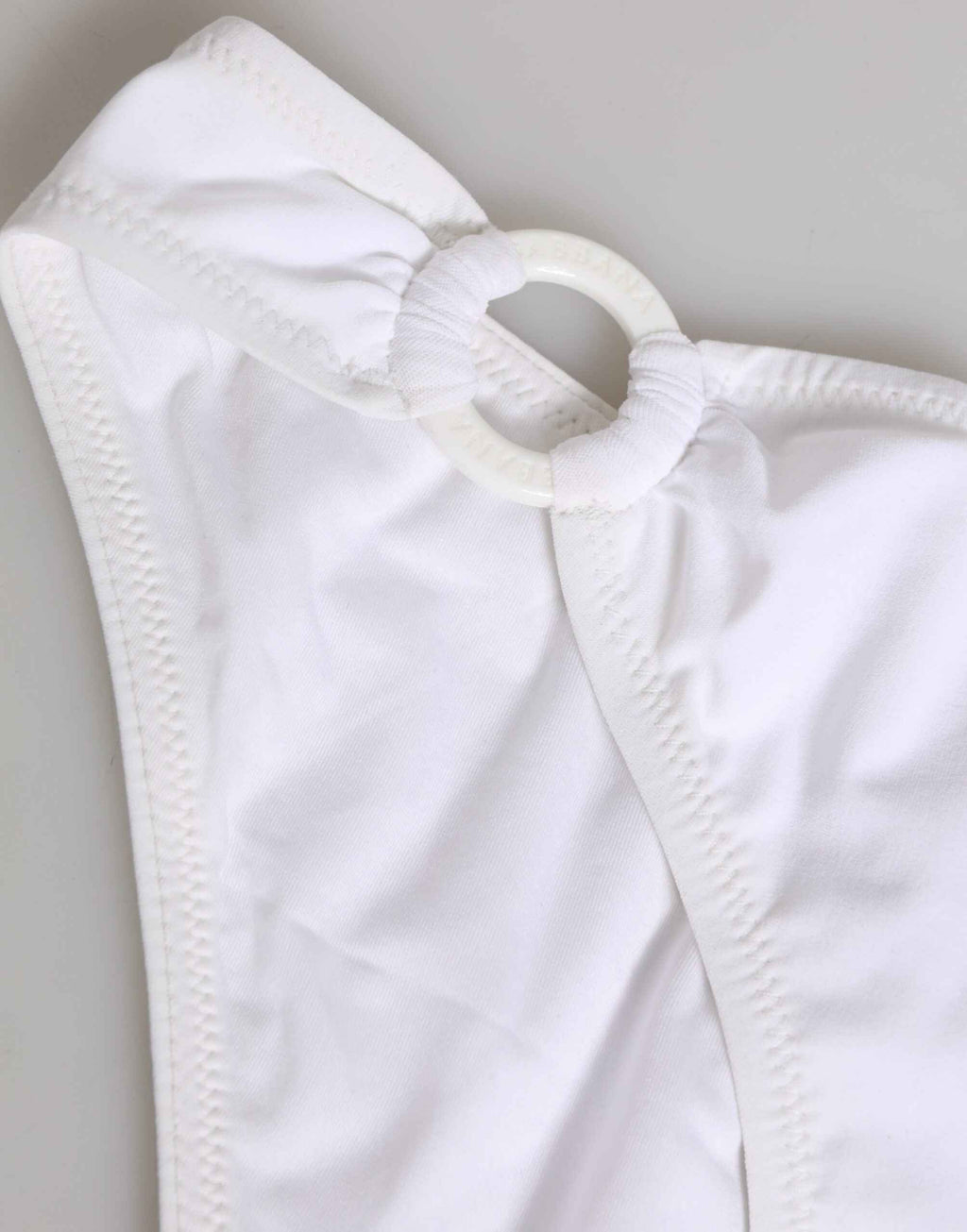 Dolce & Gabbana White Logo Swimsuit 2 Piece Top Bottom Swimwear