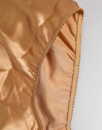 Dolce & Gabbana Beige Silk Stretch High Waist Girdle Underwear
