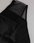 Dolce & Gabbana Black Silk Stretch High Waist Panty Underwear