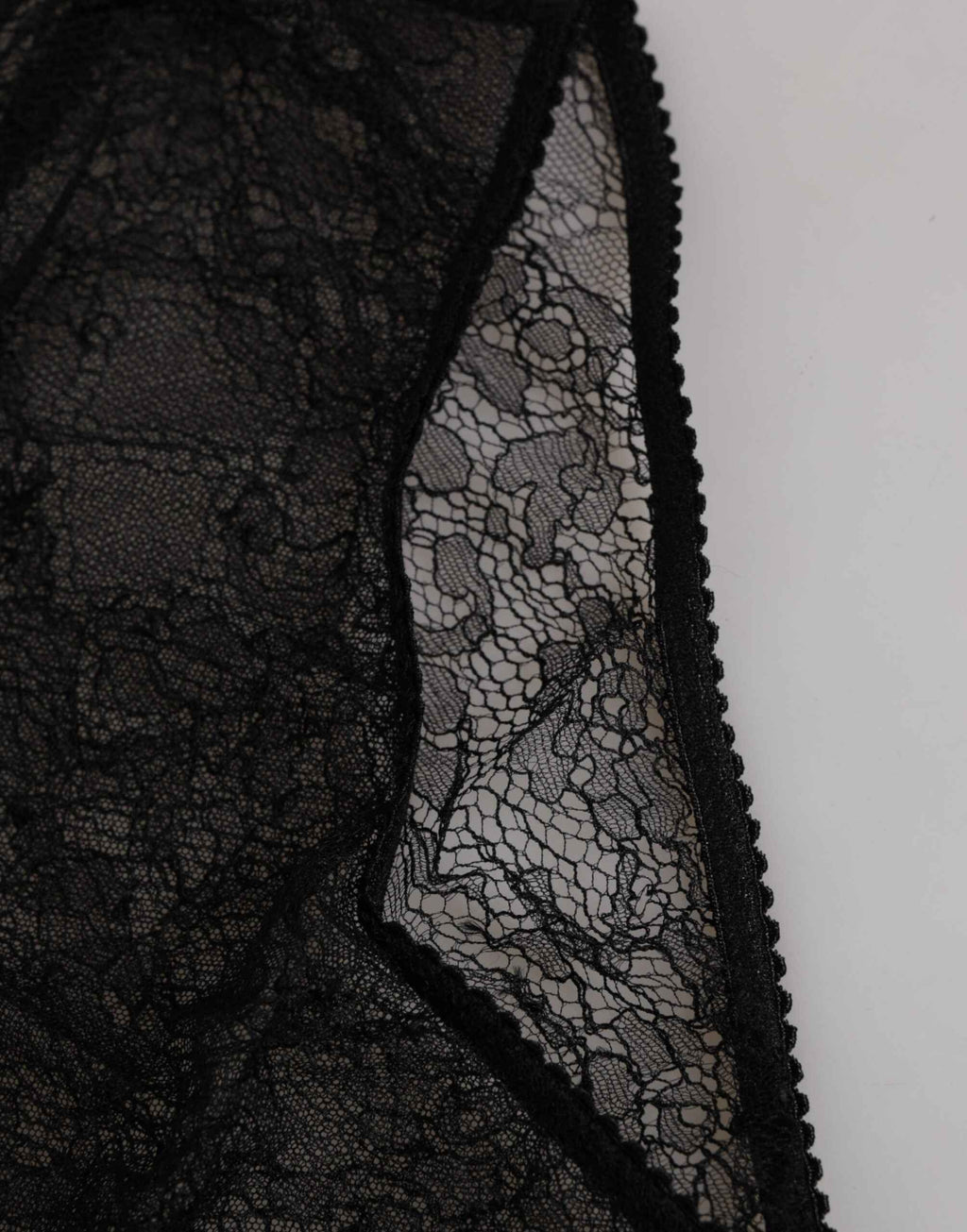 Dolce & Gabbana Black Nylon Stretch High Waist Panty Underwear