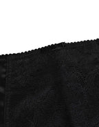Dolce & Gabbana Black Silk Stretch Slip Cycling Women Underwear