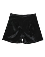 Dolce & Gabbana Black Silk Stretch Slip Cycling Women Underwear