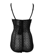 Dolce & Gabbana Black Nylon Stretch Bodysuit Lingerie Underwear