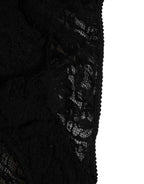 Dolce & Gabbana Black Lace Slip Brief Logo Waistband Underwear
