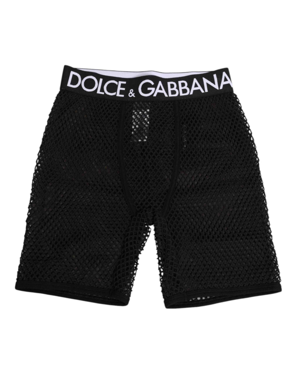 Dolce & Gabbana Black Cotton Logo Shorts Midi Trouser Underwear