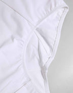 Dolce & Gabbana White Nylon Logo Waistband Coulotte Underwear