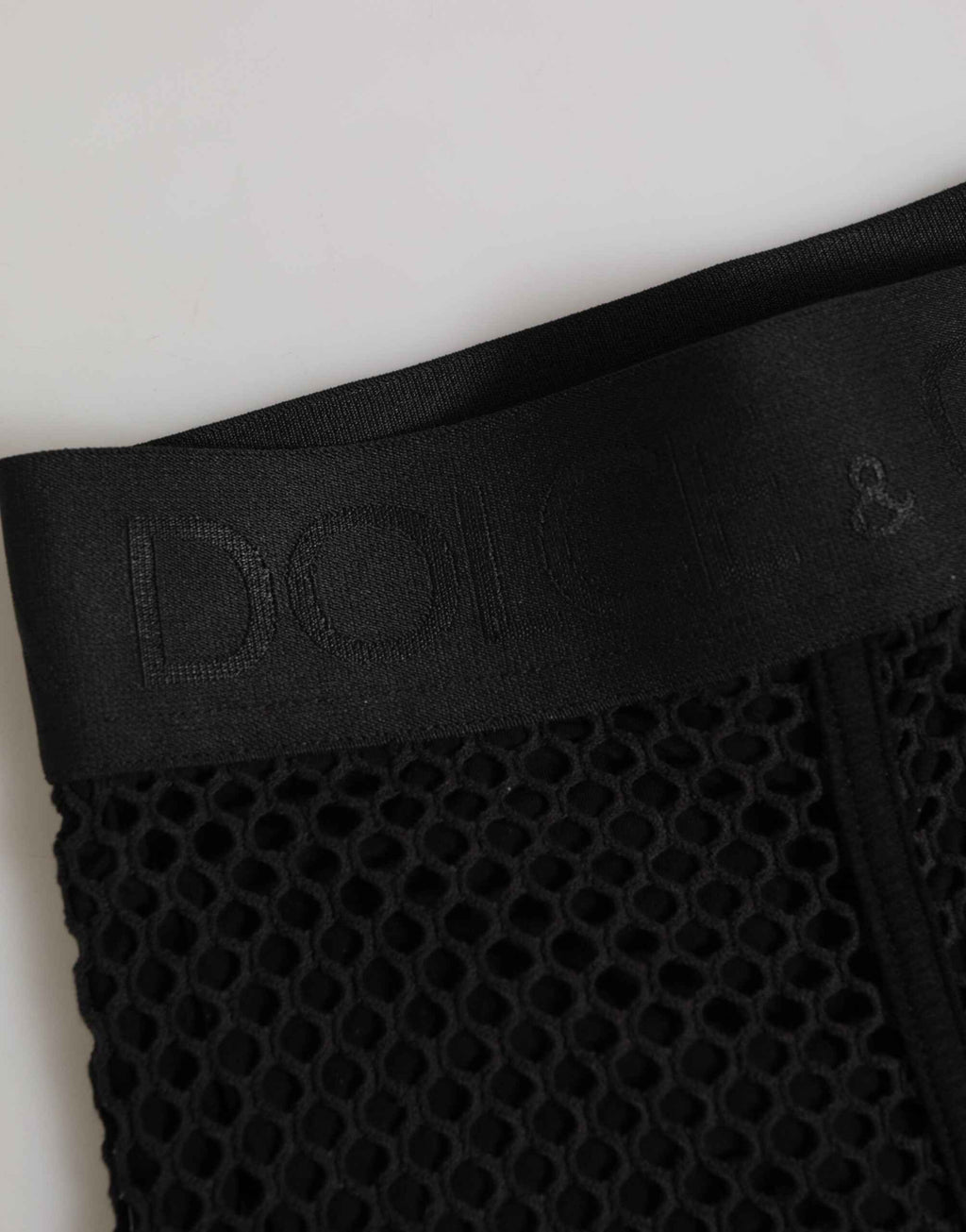 Dolce & Gabbana Black Cotton Logo Shorts Midi Trouser Underwear