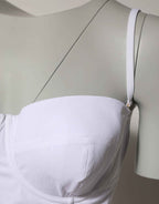 Dolce & Gabbana White Padded Balconette One Piece Swimwear