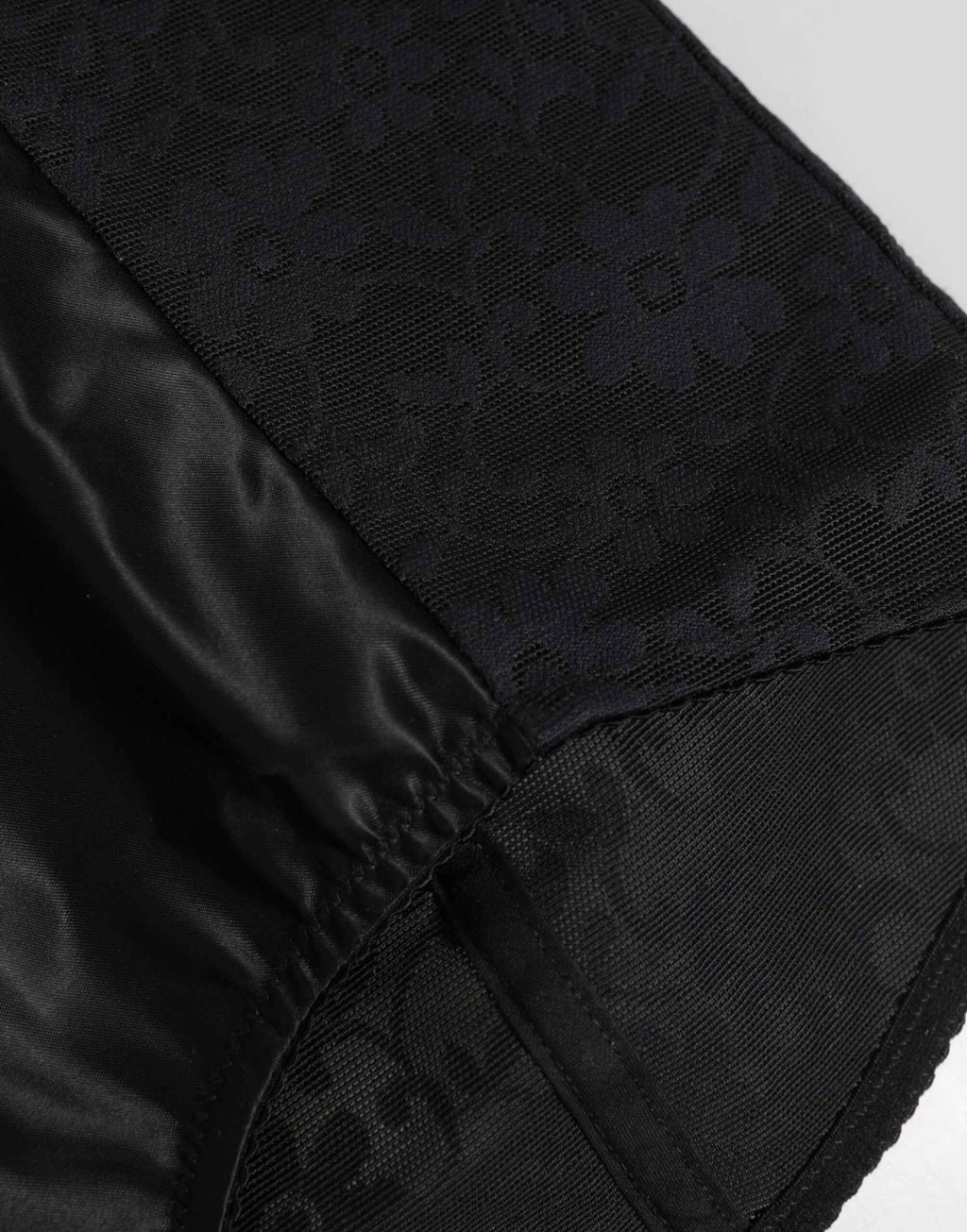 Dolce & Gabbana Black Nylon High Waist Short Panty Underwear