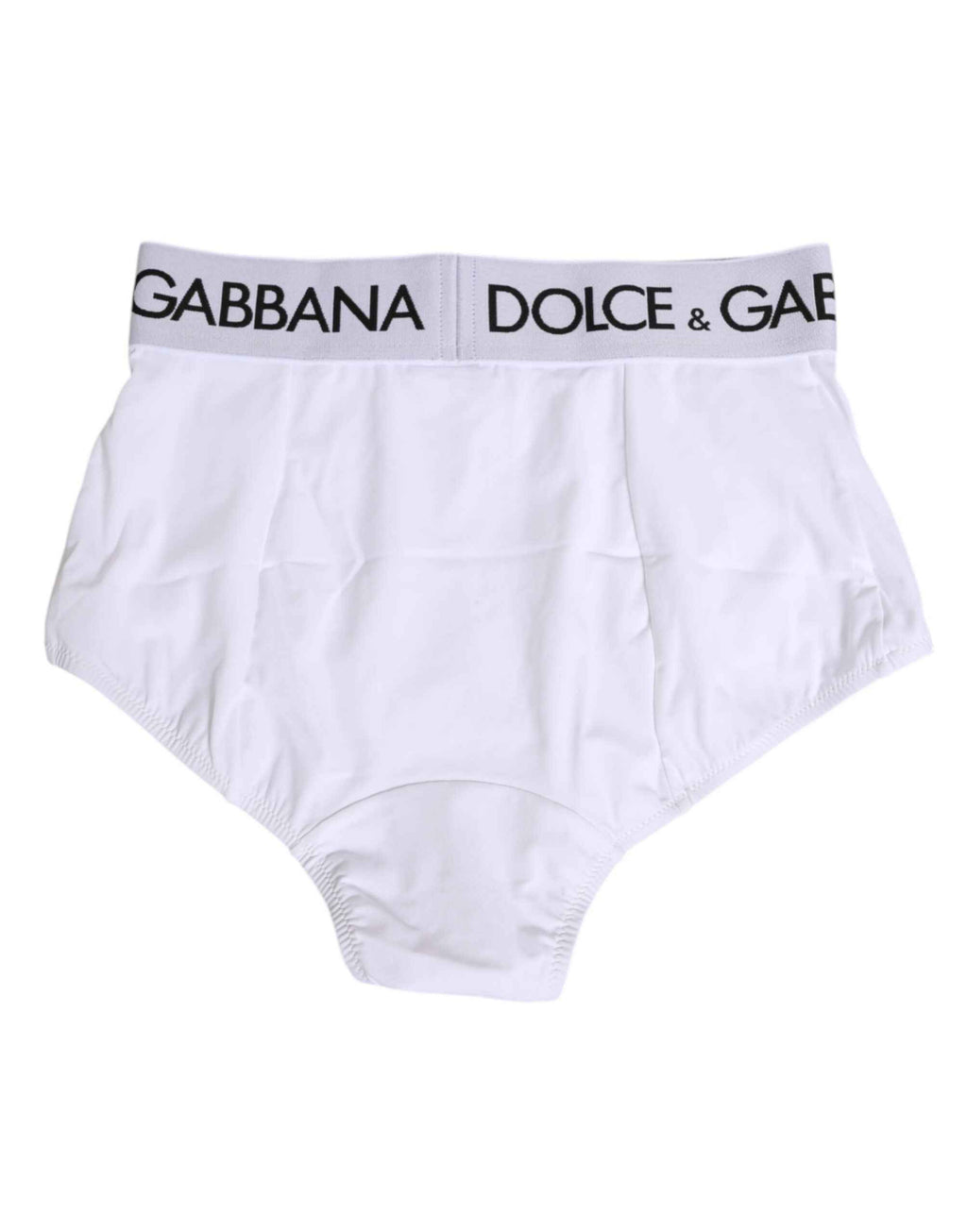 Dolce & Gabbana White Nylon Logo Waistband Panty Underwear