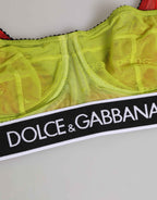 Dolce & Gabbana Green Nylon Soft Cup Balconnet Bra Underwear