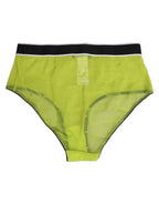 Dolce & Gabbana Green Nylon Logo Waistband Brief Panty Underwear