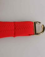 Dolce & Gabbana Red Nylon Swimsuit 2 Piece Top Bottom Swimwear