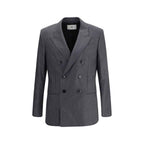 Ami Paris Double-breasted Blazer in Virgin Wool