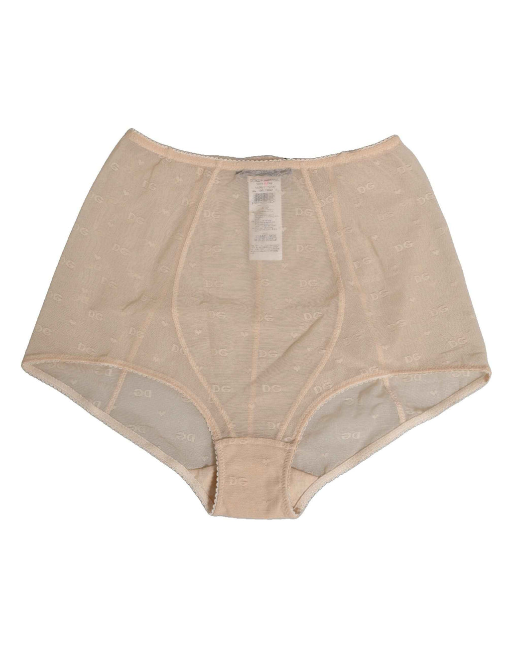 Dolce & Gabbana Beige Nylon High Waist Girdle Panty Underwear