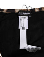 Dolce & Gabbana Brown Leopard Triangle Tanga Panty Underwear