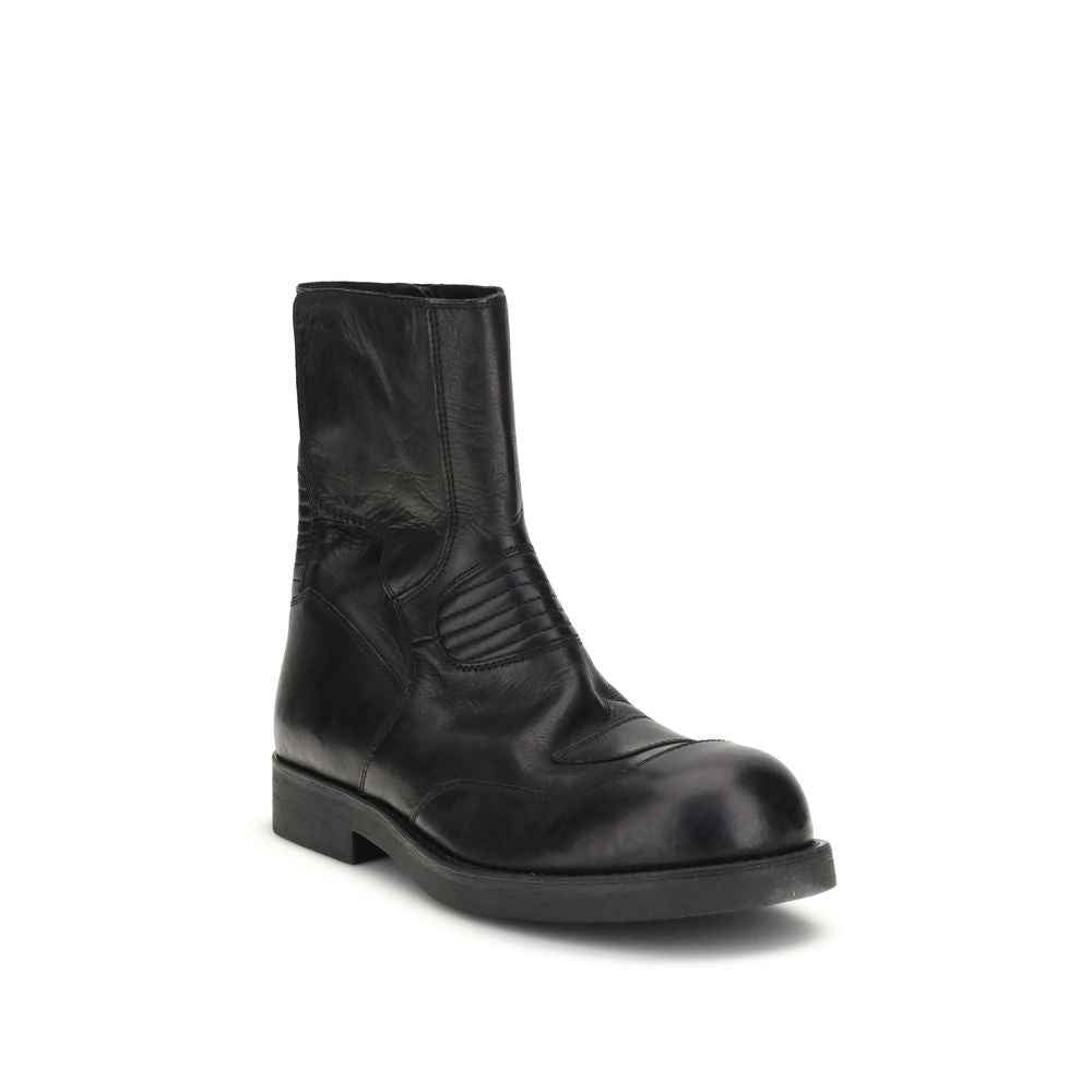 MM6 Leather Ankle Boots