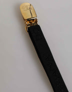 Dolce & Gabbana Black Floral Lace Nylon Strap Garter Underwear