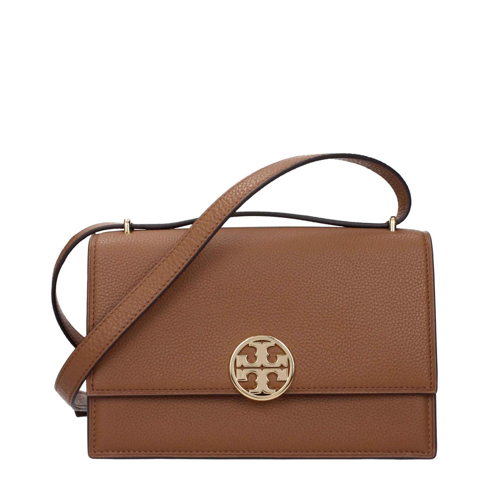 Tory Burch Brown Leather Crossbody Bag