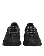 Dolce & Gabbana Black Logo Lace Low Top NS1 Sneaker Shoes