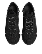 Dolce & Gabbana Black Logo Lace Low Top NS1 Sneaker Shoes