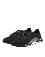 Dolce & Gabbana Black Logo Lace Low Top NS1 Sneaker Shoes