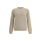 Golden Goose Beige ribbed-knit sweater