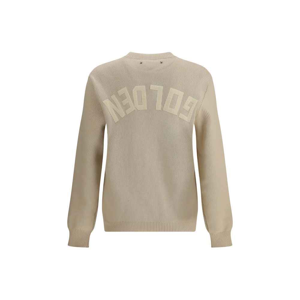 Golden Goose Beige ribbed-knit sweater