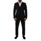 Dolce & Gabbana Black Wool Suit