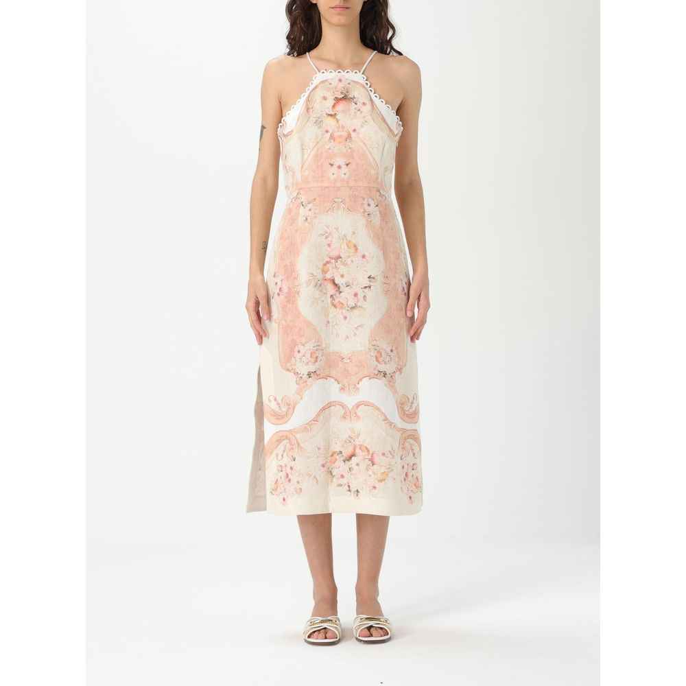 Twinset Multicolor Linen Dress