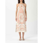 Twinset Multicolor Linen Dress