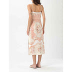 Twinset Multicolor Linen Dress