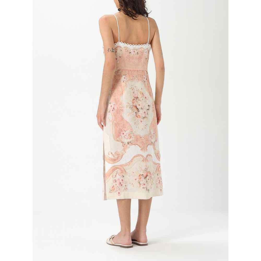 Twinset Multicolor Linen Dress