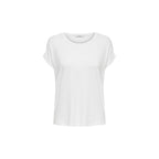 Only White Polyester T-Shirt