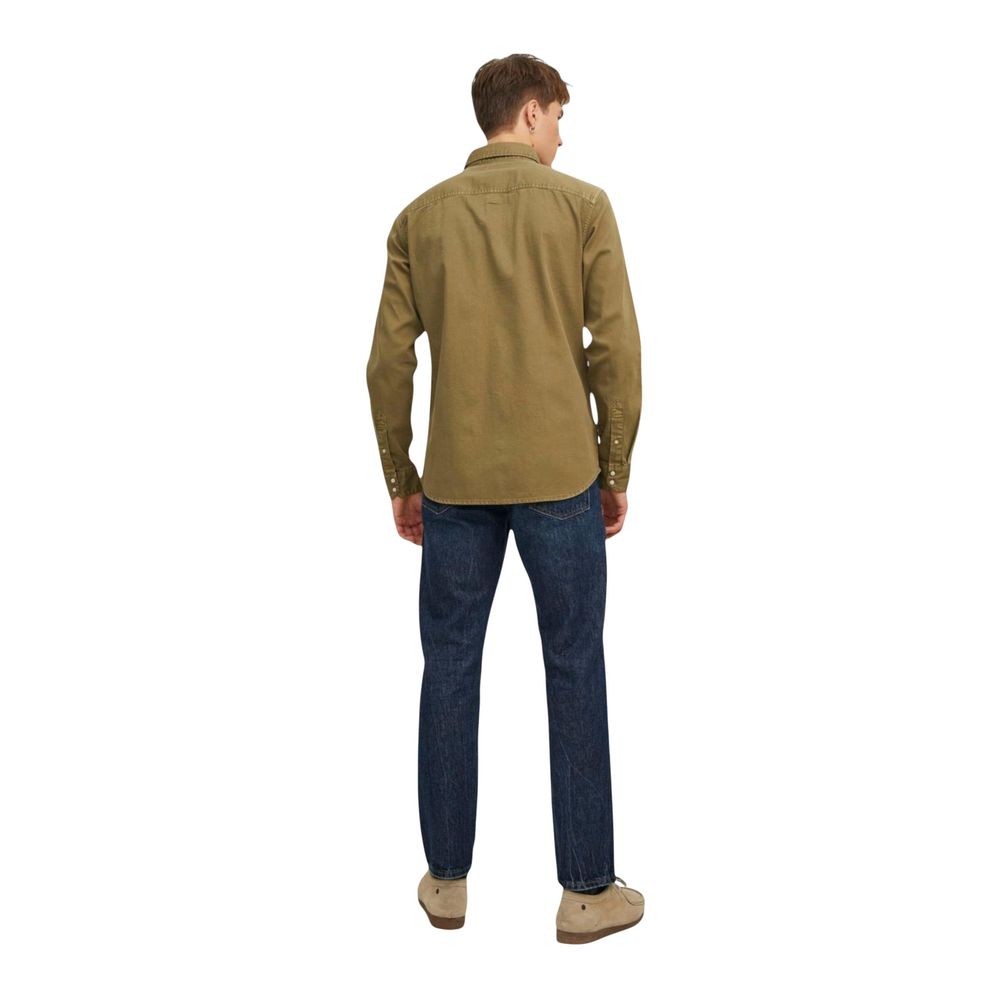 Jack Jones Green Denim Shirt