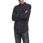 Jack Jones Black Denim Shirt