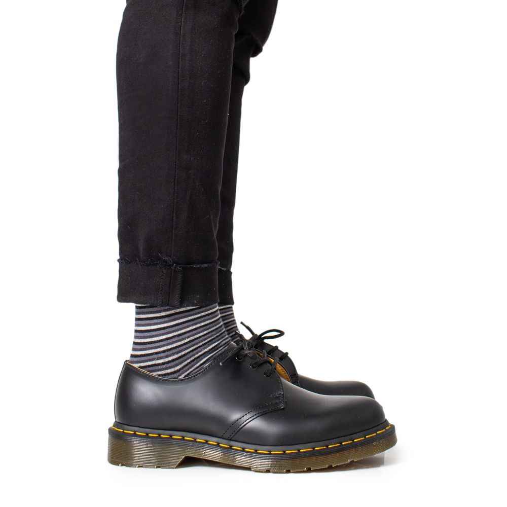 Dr. Martens Black Leather Oxfords And Derby