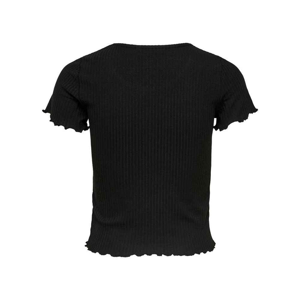 Only Black Polyester T-Shirt