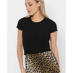 Only Black Polyester T-Shirt