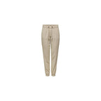 Only Beige Viscose Casual Pants