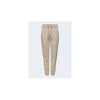 Only Beige Viscose Casual Pants