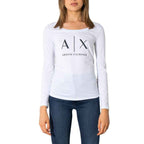Armani Exchange White Cotton Long Sleeve T-Shirt