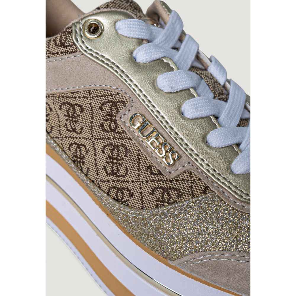 Guess Beige Polyester Sneaker