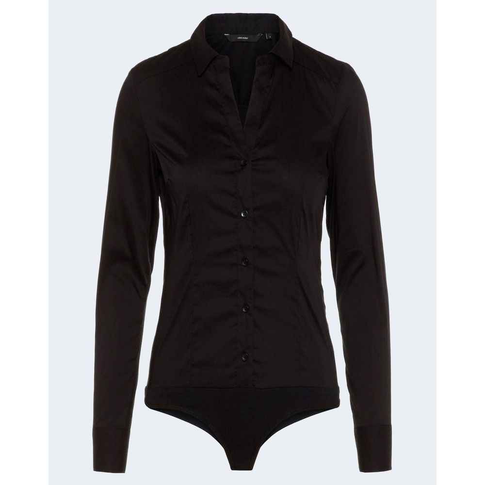 Vero Moda Black Cotton Bodysuit