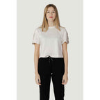 Guess Active Cream Cotton T-Shirt